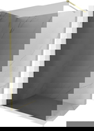 Mexen Kioto-X paroi de douche Walk-in 110 x 200 cm, graphite 10 mm, or brossé - 800-110-101-55-40-X