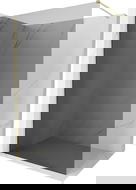 Mexen Kioto-X paroi de douche Walk-in 150 x 200 cm, graphite 10 mm, or brossé - 800-150-101-55-40-X