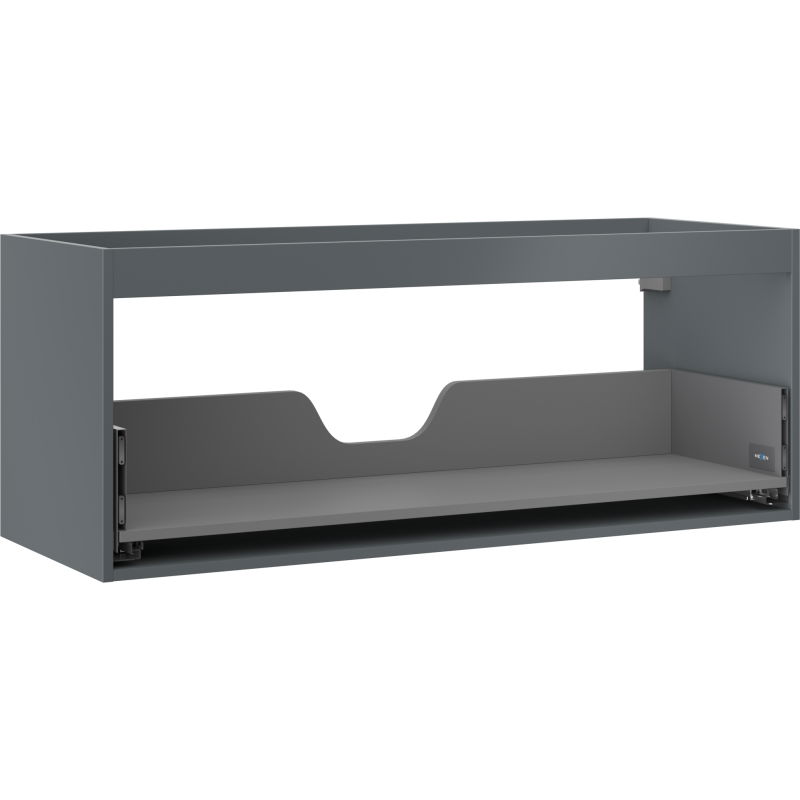 Mexen Box-A meuble sous-lavabo 120 cm, 1 tiroir, graphite mat - 91AX0-1200-470-1-66