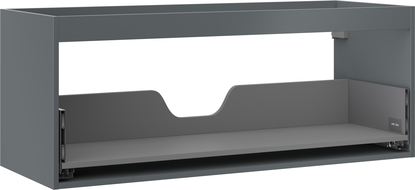 Mexen Box-A meuble sous-lavabo 120 cm, 1 tiroir, graphite mat - 91AX0-1200-470-1-66