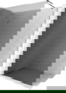 Mexen Kioto-X paroi de douche Walk-in 130 x 200 cm, graphite 10 mm, gris acier brossé - 800-130-101-66-40-X