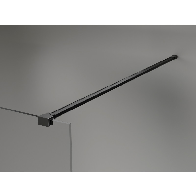 Mexen Kioto-X paroi de douche Walk-in 90 x 200 cm, graphite 10 mm, noir - 800-090-101-70-40-X