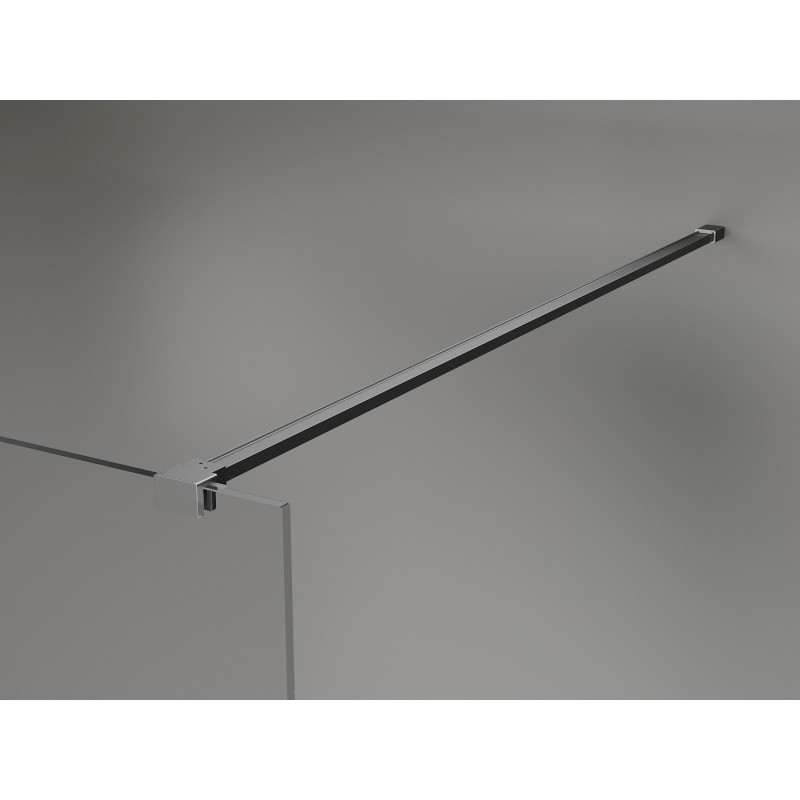Mexen Kioto-X paroi de douche Walk-in 60 x 200 cm, graphite 10 mm, gun metal - 800-060-101-95-40-X