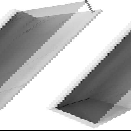 Mexen Kioto-X paroi de douche Walk-in 110 x 200 cm, graphite 10 mm, métal canon - 800-110-101-95-40-X