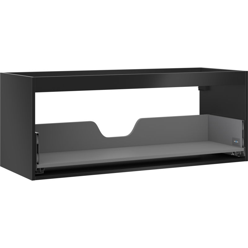 Mexen Box-A - caisson de meuble sous-lavabo 120 cm, 1 tiroir, noir mat - 91AX0-1200-470-1-71