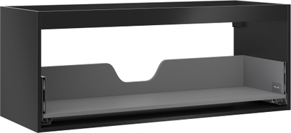Mexen Box-A corps du meuble sous-lavabo 120 cm, 1 tiroir, noir mat - 91AX0-1200-470-1-71