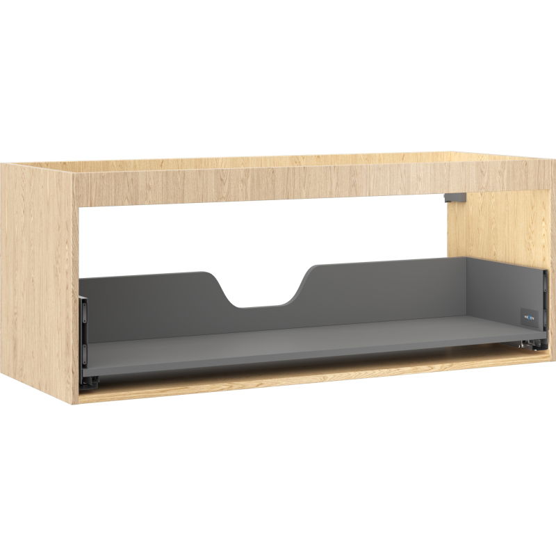 Korpus de meuble sous-vasque Mexen Box-A 120 cm, 1 tiroir, chêne - 91AX0-1200-470-1-81