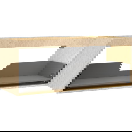 Korpus de meuble sous-vasque Mexen Box-A 120 cm, 1 tiroir, chêne - 91AX0-1200-470-1-81