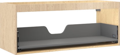 Mexen Box-A corps de meuble sous-lavabo 120 cm, 1 tiroir, chêne - 91AX0-1200-470-1-81