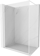 Mexen Kioto-XF paroi de douche Walk-in avec cadre 120 x 202 cm, transparent 10 mm, blanc - 800-120-104-20-00-X