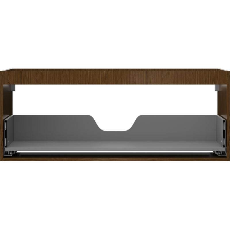 Mexen Box-A corps d'armoire sous-lavabo 120 cm, 1 tiroir, noyer - 91AX0-1200-470-1-86