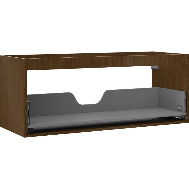 Mexen Box-A corps d'armoire sous-lavabo 120 cm, 1 tiroir, noyer - 91AX0-1200-470-1-86