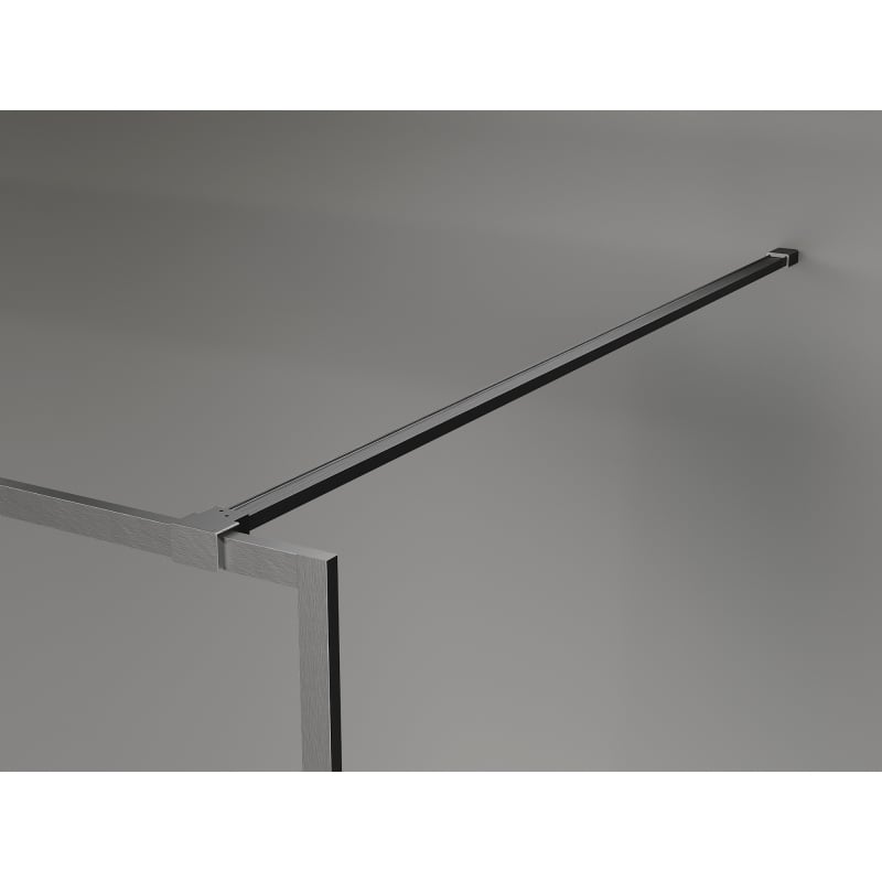 Mexen Kioto-XF paroi de douche Walk-in avec cadre 50 x 202 cm, transparent 10 mm, gris canon brossé - 800-050-104-66-00-X