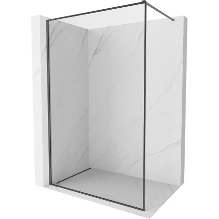 Mexen Kioto-XF paroi de douche Walk-in avec cadre 60 x 202 cm, transparent 10 mm, gris fusil brossé - 800-060-104-66-00-X