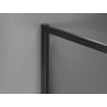 Mexen Kioto-XF paroi de douche Walk-in avec cadre 100 x 202 cm, transparent 10 mm, noir - 800-100-104-70-00-X