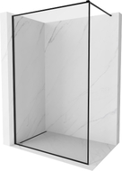Mexen Kioto-XF paroi de douche Walk-in avec cadre 160 x 202 cm, transparent 10 mm, noir - 800-160-104-70-00-X