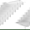 Mexen Kioto-XF paroi de douche Walk-in avec cadre 60 x 202 cm, givre 10 mm, chromé - 800-060-104-01-30-X