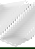 Paroi de douche Walk-in Mexen Kioto-XF avec cadre 90 x 202 cm, verre dépoli 10 mm, blanc - 800-090-104-20-30-X