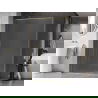 Mexen Kioto-XF panneau de douche Walk-in avec cadre 160 x 202 cm, givré 10 mm, or brossé - 800-160-104-55-30-X