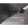Paroi de douche Mexen Kioto-XF Walk-in avec cadre 160 x 202 cm, givre 10 mm, or rose - 800-160-104-60-30-X