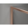 Mexen Kioto-XF panneau de douche Walk-in avec cadre 90 x 202 cm, givré 10 mm, cuivre brossé - 800-090-104-65-30-X