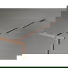 Paroi de douche Walk-in avec cadre 140 x 202 cm, givre 10 mm, cuivre brossé - 800-140-104-65-30-X