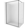 Mexen Kioto-XF paroi de douche Walk-in avec cadre 50 x 202 cm, givre 10 mm, noir - 800-050-104-70-30-X