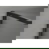 Paroi de douche Mexen Kioto-XF Walk-in avec cadre 50 x 202 cm, givrée 10 mm, noire - 800-050-104-70-30-X