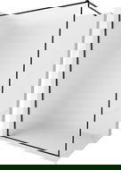 Mexen Kioto-XF paroi de douche Walk-in avec cadre 60 x 202 cm, givrée 10 mm, noire - 800-060-104-70-30-X