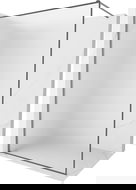 Mexen Kioto-XF paroi de douche Walk-in avec cadre 50 x 202 cm, givre 10 mm, gun metal - 800-050-104-95-30-X