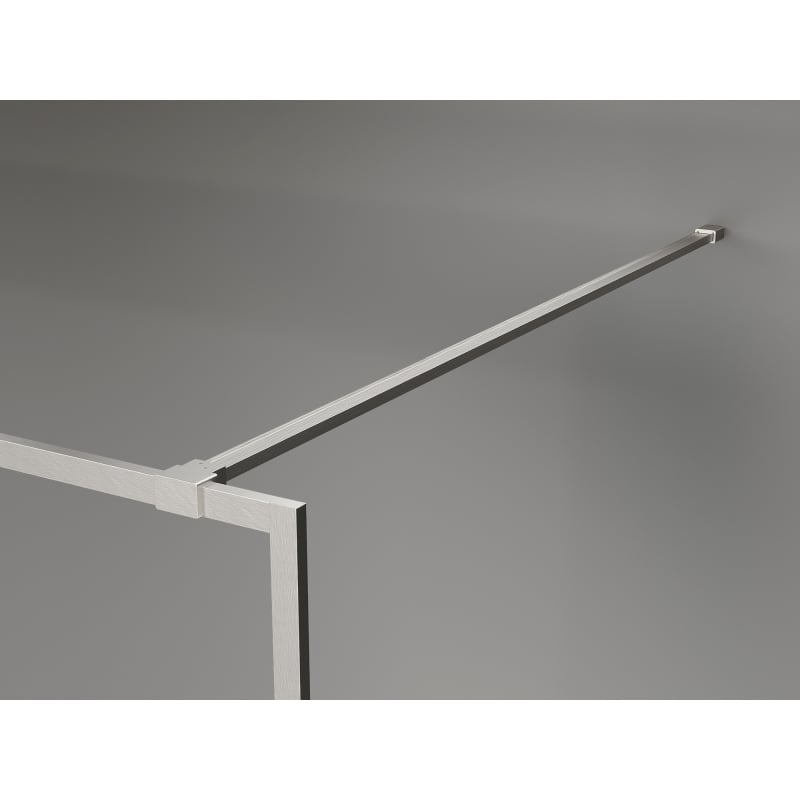 Mexen Kioto-XF Paroi de douche Walk-in avec cadre 90 x 202 cm, givre 10 mm, nickel brossé - 800-090-104-97-30-X