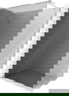 Mexen Kioto-XF paroi de douche Walk-in avec cadre 130 x 202 cm, graphite 10 mm, chrome - 800-130-104-01-40-X