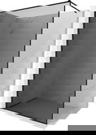 Mexen Kioto-XF paroi de douche Walk-in avec cadre 120 x 202 cm, graphite 10 mm, noir - 800-120-104-70-40-X