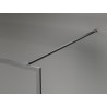 Mexen Kioto-XF paroi de douche Walk-in avec cadre 150 x 202 cm, graphite 10 mm, métal canon - 800-150-104-95-40-X