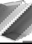 Mexen Kioto-XF paroi de douche Walk-in avec cadre 160 x 202 cm, graphite 10 mm, acier canon - 800-160-104-95-40-X