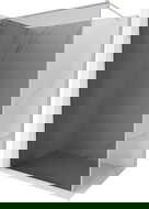 Mexen Kioto-XF paroi de douche Walk-in avec cadre 110 x 202 cm, graphite 10 mm, nickel brossé - 800-110-104-97-40-X