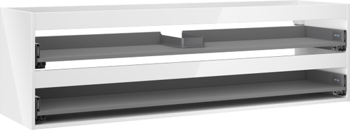 Mexen Box-A corps de meuble sous-vasque 160 cm, 2 tiroirs, blanc brillant - 91AX0-1600-470-2-00