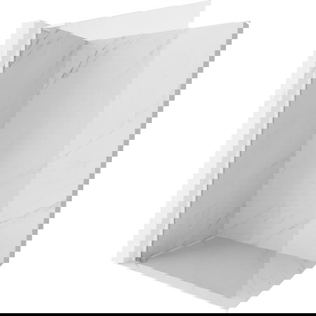 Mexen Kioto-X L Cloison de douche Walk-in 100 x 200 cm, transparent 10 mm, blanc - 800-100-107-20-00-X