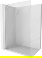 Mexen Kioto-X L Paroi de douche Walk-in 100 x 200 cm, transparent 10 mm, blanc - 800-100-107-20-00-X