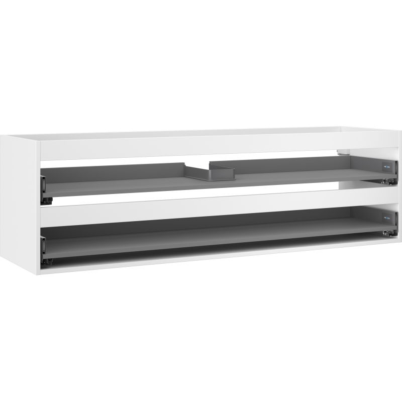 Mexen Box-A boîtier de meuble sous-lavabo 160 cm, 2 tiroirs, blanc mat - 91AX0-1600-470-2-01