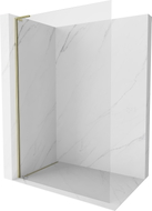 Mexen Kioto-X L paroi de douche Walk-in 50 x 200 cm, transparent 10 mm, or - 800-050-107-50-00-X