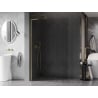 Mexen Kioto-X L paroi de douche Walk-in 50 x 200 cm, transparent 10 mm, or brossé - 800-050-107-55-00-X