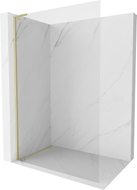 Mexen Kioto-X L paroi de douche Walk-in 90 x 200 cm, transparent 10 mm, or brossé - 800-090-107-55-00-X