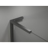 Mexen Kioto-X L paroi de douche Walk-in 50 x 200 cm, transparent 10 mm, gris canon brossé - 800-050-107-66-00-X