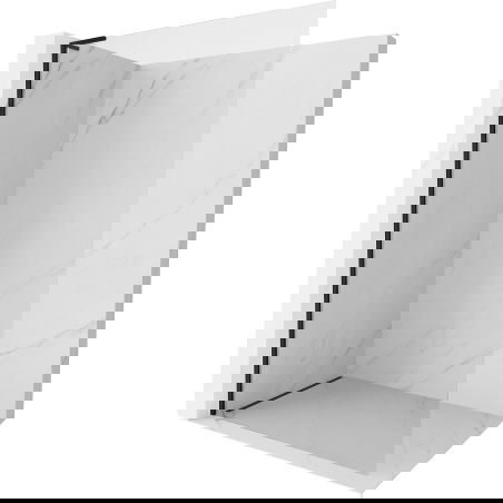 Mexen Kioto-X L panneau de douche Walk-in 80 x 200 cm, transparent 10 mm, noir - 800-080-107-70-00-X