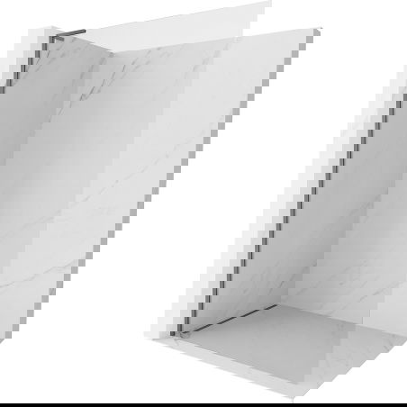 Mexen Kioto-X L paroi de douche Walk-in 70 x 200 cm, transparent 10 mm, métal canon - 800-070-107-95-00-X