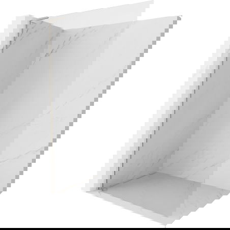 Mexen Kioto-X L paroi de douche Walk-in 70 x 200 cm, transparent 10 mm, nickel brossé - 800-070-107-97-00-X