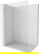 Paroi de douche Mexen Kioto-X L Walk-in 70 x 200 cm, transparent 10 mm, nickel brossé - 800-070-107-97-00-X