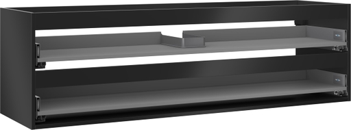Mexen Box-A caisson de meuble sous-vasque 160 cm, 2 tiroirs, noir mat - 91AX0-1600-470-2-71