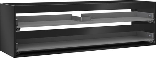 Mexen Box-A corps de meuble sous-lavabo 160 cm, 2 tiroirs, noir mat - 91AX0-1600-470-2-71